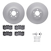 4612-11018 Geospec Brake Rotors w/5000 Euro Ceramic Brake Pads & Hardware, 2010-2012 Land Rover, Position: Front - image 1