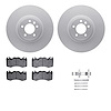 4612-11020 Geospec Brake Rotors w/5000 Euro Ceramic Brake Pads & Hardware, 2010-2017 Land Rover, Position: Front - image 1