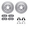 4612-11021 Geospec Brake Rotors w/5000 Euro Ceramic Brake Pads & Hardware, 2012-2015 Land Rover, Position: Rear - image 1