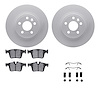 4612-11026 Geospec Brake Rotors w/5000 Euro Ceramic Brake Pads & Hardware, 2015-2020 Multiple Makes/Models, Position: Rear - image 1
