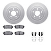 4612-13002 Geospec Brake Rotors w/5000 Euro Ceramic Brake Pads & Hardware, 2003-2008 GM, Position: Rear - image 1