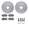 4612-13007 Geospec Brake Rotors w/5000 Euro Ceramic Brake Pads & Hardware, 2002-2010 GM, Position: Front - image 1