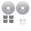 4612-13009 Geospec Brake Rotors w/5000 Euro Ceramic Brake Pads & Hardware, 2003-2004 Subaru, Position: Rear - image 1