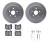 4612-13015 Geospec Brake Rotors w/5000 Euro Ceramic Brake Pads & Hardware, 2005-2007 Subaru, Position: Rear - image 1