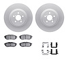 4612-13017 Geospec Brake Rotors w/5000 Euro Ceramic Brake Pads & Hardware, 2005-2018 Subaru, Position: Front - image 1