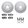4612-13020 Geospec Brake Rotors w/5000 Euro Ceramic Brake Pads & Hardware, 2015-2015 Subaru, Position: Front - image 1