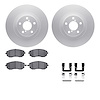 4612-13021 Geospec Brake Rotors w/5000 Euro Ceramic Brake Pads & Hardware, 2002-2008 GM, Position: Front - image 1
