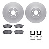 4612-13025 Geospec Brake Rotors w/5000 Euro Ceramic Brake Pads & Hardware, 2004-2012 Subaru, Position: Front - image 1