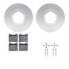 4612-13140 Geospec Brake Rotors w/5000 Euro Ceramic Brake Pads & Hardware, 1967-1974 Porsche, Position: Front