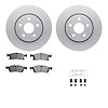 4612-19139 Geospec Brake Rotors w/5000 Euro Ceramic Brake Pads & Hardware, Fits Select Mopar, Position: Front - image 1
