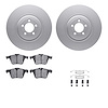 4612-20010 Geospec Brake Rotors w/5000 Euro Ceramic Brake Pads & Hardware, 2009-2015 Jaguar, Position: Front - image 1