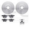 4612-20012 Geospec Brake Rotors w/5000 Euro Ceramic Brake Pads & Hardware, 2013-2021 Jaguar, Position: Front - image 1
