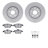 4612-20023 Geospec Brake Rotors w/5000 Euro Ceramic Brake Pads & Hardware, 2017-2019 Jaguar, Position: Front - image 1