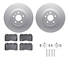 4612-26001 Geospec Brake Rotors w/5000 Euro Ceramic Brake Pads & Hardware, 2014-2021 Tesla, Position: Front