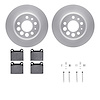 4612-27004 Geospec Brake Rotors w/5000 Euro Ceramic Brake Pads & Hardware, 1974-1975 Volvo, Position: Rear - image 1