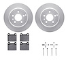 4612-27007 Geospec Brake Rotors w/5000 Euro Ceramic Brake Pads & Hardware, 1996-2004 Volvo, Position: Rear - image 1