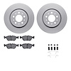 4612-27009 Geospec Brake Rotors w/5000 Euro Ceramic Brake Pads & Hardware, 1998-2004 Volvo, Position: Front - image 1