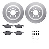 4612-27010 Geospec Brake Rotors w/5000 Euro Ceramic Brake Pads & Hardware, 1999-2009 Volvo, Position: Rear - image 1