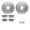 4612-27011 Geospec Brake Rotors w/5000 Euro Ceramic Brake Pads & Hardware, 1999-2009 Volvo, Position: Front - image 1