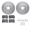 4612-27013 Geospec Brake Rotors w/5000 Euro Ceramic Brake Pads & Hardware, 2004-2007 Volvo, Position: Front - image 1