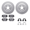 4612-27017 Geospec Brake Rotors w/5000 Euro Ceramic Brake Pads & Hardware, 2007-2010 Volvo, Position: Rear - image 1
