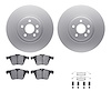 4612-27020 Geospec Brake Rotors w/5000 Euro Ceramic Brake Pads & Hardware, 2007-2016 Volvo, Position: Front - image 1