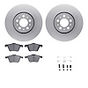4612-27023 Geospec Brake Rotors w/5000 Euro Ceramic Brake Pads & Hardware, 2003-2009 Volvo, Position: Front - image 1