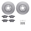 4612-27028 Geospec Brake Rotors w/5000 Euro Ceramic Brake Pads & Hardware, 2008-2015 Land Rover, Position: Front - image 1