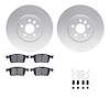 4612-27036 Geospec Brake Rotors w/5000 Euro Ceramic Brake Pads & Hardware, 2016-2017 Volvo, Position: Front - image 1