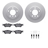 4612-31006 Geospec Brake Rotors w/5000 Euro Ceramic Brake Pads & Hardware, 1991-1998 BMW, Position: Front - image 1