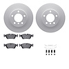 4612-31007 Geospec Brake Rotors w/5000 Euro Ceramic Brake Pads & Hardware, 1992-2006 BMW, Position: Front - image 1