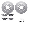 4612-31008 Geospec Brake Rotors w/5000 Euro Ceramic Brake Pads & Hardware, 1991-1999 BMW, Position: Rear - image 1