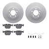 4612-31009 Geospec Brake Rotors w/5000 Euro Ceramic Brake Pads & Hardware, 1995-2001 BMW, Position: Front - image 1
