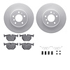 4612-31011 Geospec Brake Rotors w/5000 Euro Ceramic Brake Pads & Hardware, 1991-2001 BMW, Position: Rear - image 1
