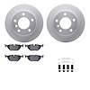 4612-31013 Geospec Brake Rotors w/5000 Euro Ceramic Brake Pads & Hardware, 1995-1999 BMW, Position: Rear - image 1