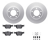4612-31016 Geospec Brake Rotors w/5000 Euro Ceramic Brake Pads & Hardware, 1996-2003 BMW, Position: Front - image 1