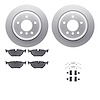4612-31017 Geospec Brake Rotors w/5000 Euro Ceramic Brake Pads & Hardware, 1996-2003 BMW, Position: Rear - image 1