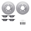 4612-31018 Geospec Brake Rotors w/5000 Euro Ceramic Brake Pads & Hardware, 1996-2002 BMW, Position: Rear - image 1