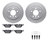 4612-31020 Geospec Brake Rotors w/5000 Euro Ceramic Brake Pads & Hardware, 1999-2006 BMW, Position: Rear - image 1