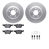 4612-31021 Geospec Brake Rotors w/5000 Euro Ceramic Brake Pads & Hardware, 2001-2008 BMW, Position: Front - image 1