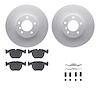 4612-31025 Geospec Brake Rotors w/5000 Euro Ceramic Brake Pads & Hardware, 2000-2003 BMW, Position: Front - image 1