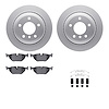 4612-31026 Geospec Brake Rotors w/5000 Euro Ceramic Brake Pads & Hardware, 2001-2005 BMW, Position: Rear - image 1