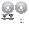 4612-31028 Geospec Brake Rotors w/5000 Euro Ceramic Brake Pads & Hardware, 2002-2008 BMW, Position: Front - image 1