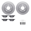 4612-31031 Geospec Brake Rotors w/5000 Euro Ceramic Brake Pads & Hardware, 2003-2008 BMW, Position: Rear - image 1