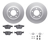 4612-31036 Geospec Brake Rotors w/5000 Euro Ceramic Brake Pads & Hardware, 2004-2010 BMW, Position: Front - image 1