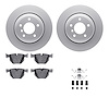 4612-31037 Geospec Brake Rotors w/5000 Euro Ceramic Brake Pads & Hardware, 2004-2010 BMW, Position: Rear - image 1