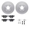 4612-31038 Geospec Brake Rotors w/5000 Euro Ceramic Brake Pads & Hardware, 2006-2007 BMW, Position: Front - image 1