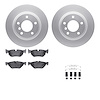 4612-31040 Geospec Brake Rotors w/5000 Euro Ceramic Brake Pads & Hardware, 2006-2013 BMW, Position: Rear - image 1
