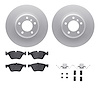 4612-31041 Geospec Brake Rotors w/5000 Euro Ceramic Brake Pads & Hardware, 2006-2012 BMW, Position: Front - image 1