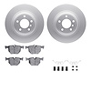 4612-31042 Geospec Brake Rotors w/5000 Euro Ceramic Brake Pads & Hardware, 2006-2015 BMW, Position: Rear - image 1